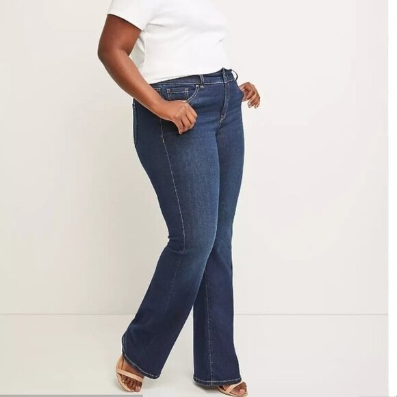 Lane Bryant Tighter Tummy Hi Rise Bootcut Jeans Size 16L - Picture 1 of 10